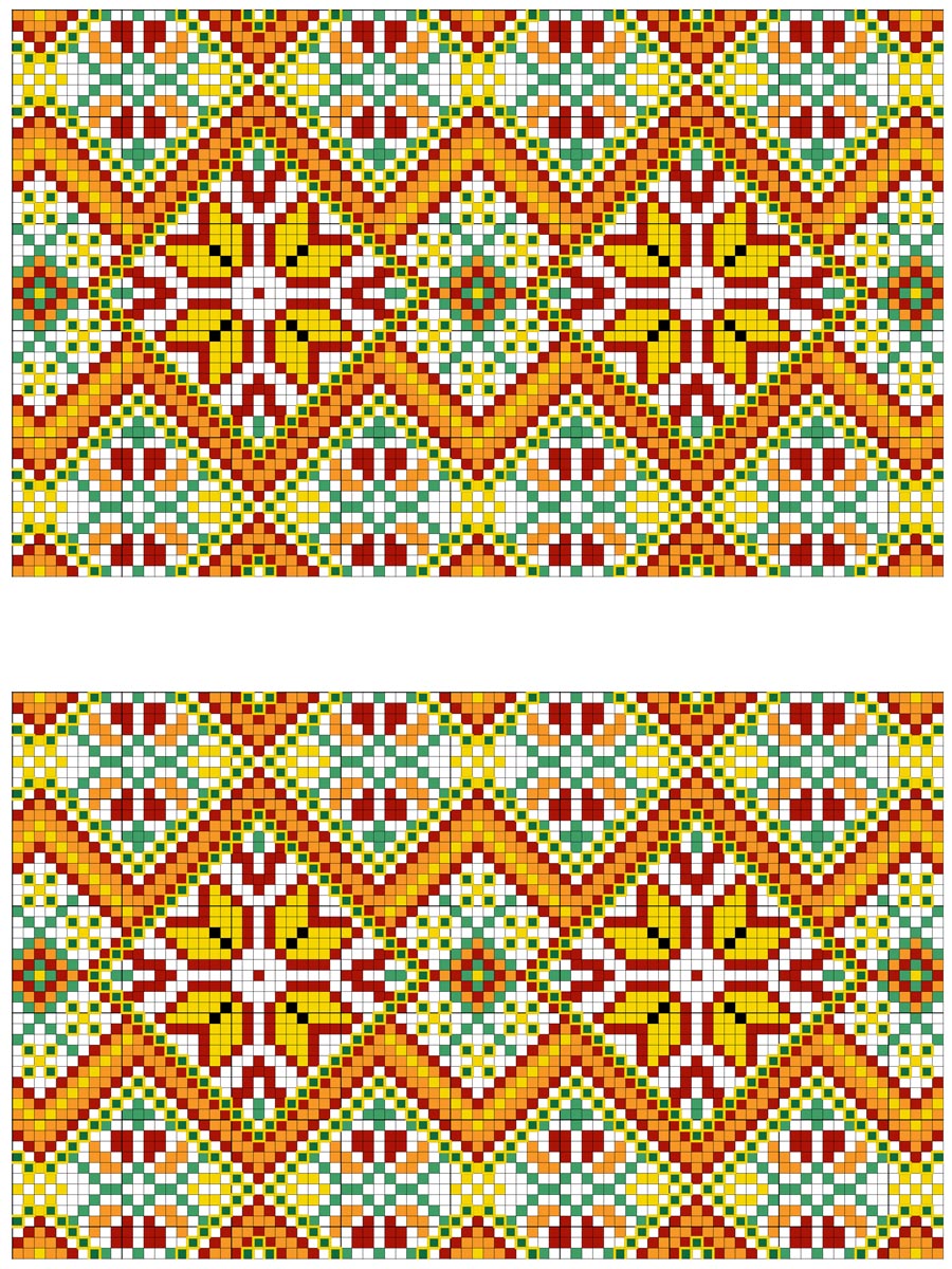 Схема для вышивки крестом и бисером 