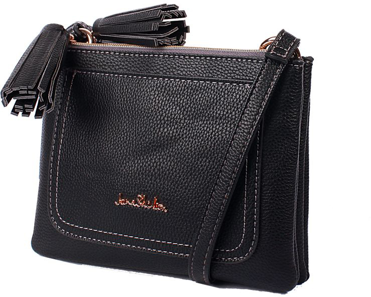 Сумка кросс-боди женская Jane Shilton, цвет: черный. H1025