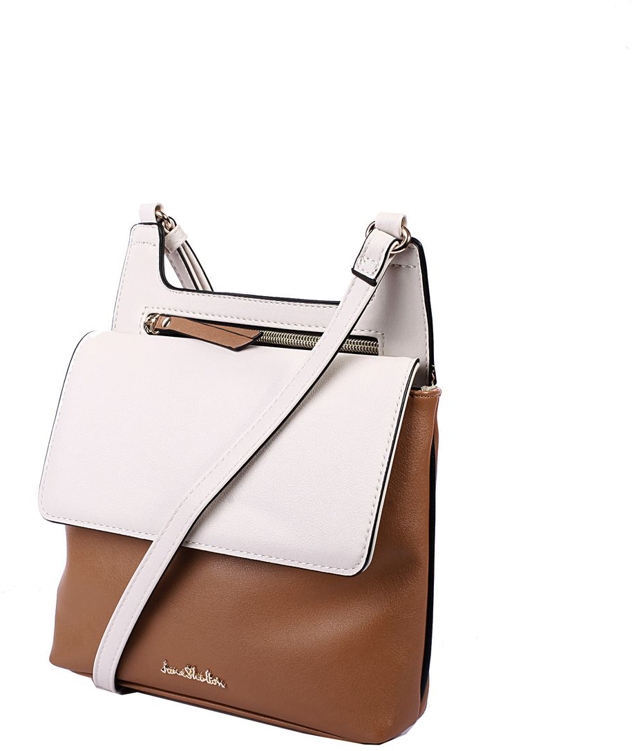 Сумка кросс-боди женская Jane Shilton, цвет: светло-коричневый. H1049