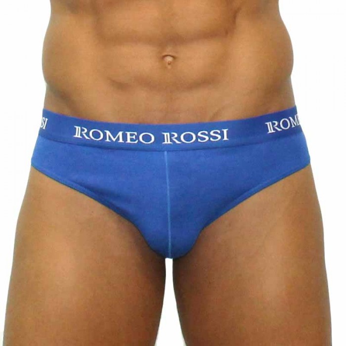 Трусы-брифы мужские Romeo Rossi, цвет: синий. RR2006-9. Размер M (44/46)