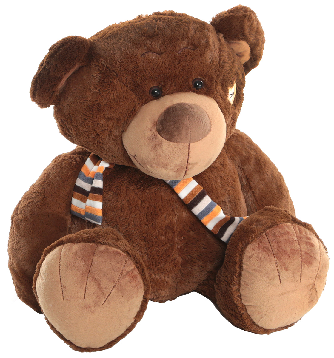 Magic Bear Toys Мягкая игрушка Медвежонок в шарфе цвет коричневый 80 см
