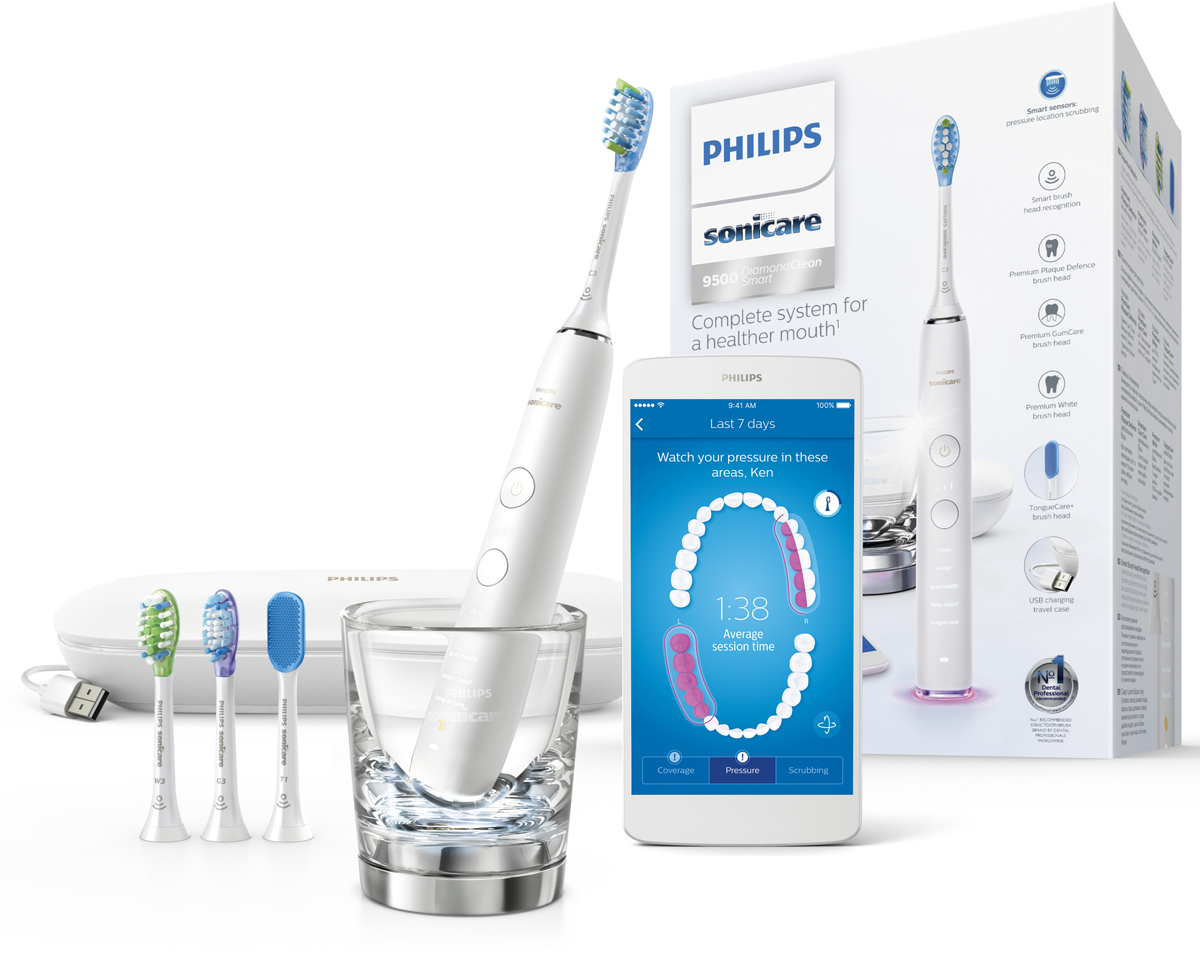 Philips DiamondClean Smart HX9924/07 электрическая зубная щетка с моб. приложением