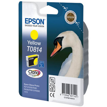 Epson C13T11144A10, Yellow картридж для Stylus Photo R270/R290/R390/RX590/RX610/RX690
