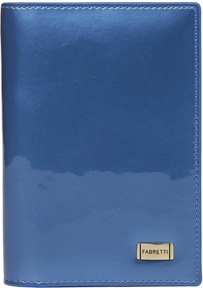 Обложка для документов женская Fabretti, цвет: синий. 54019-blue L