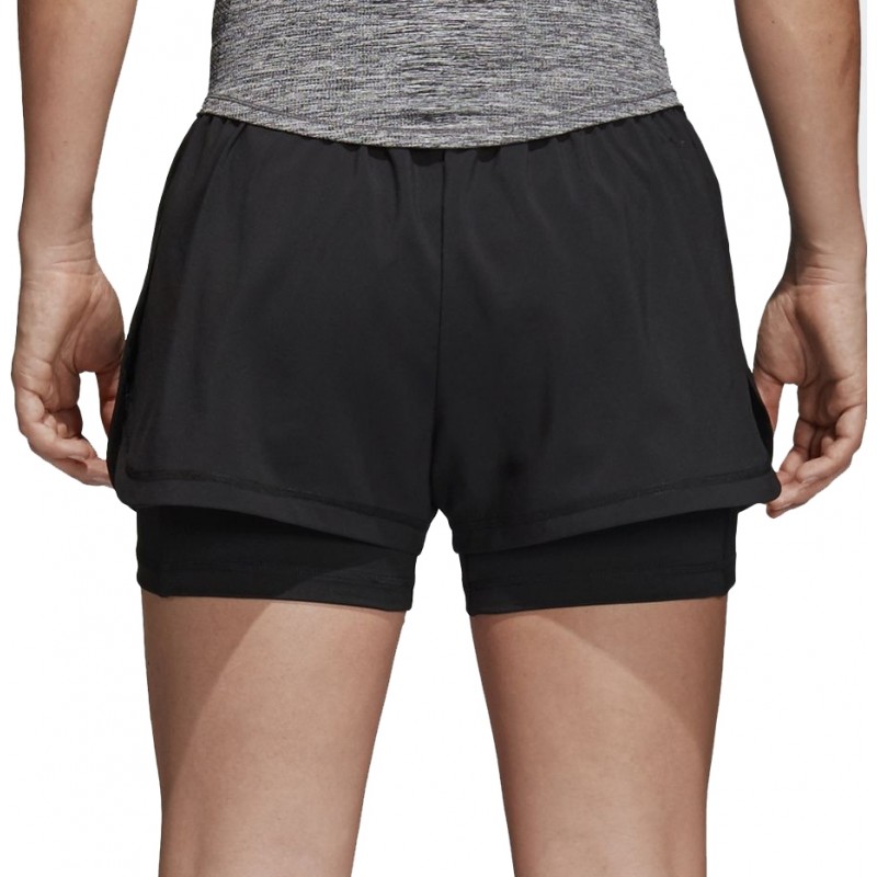 Шорты женские adidas 2In1 Short W, цвет: черный. CD6413. Размер XS (40/42)