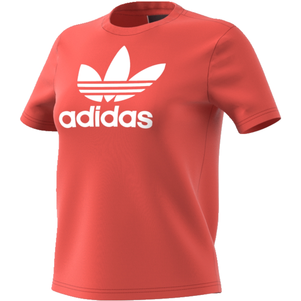 Футболка женская adidas Trefoil Tee, цвет: коралловый. CV9890. Размер 32 (40/42)CV9890 Футболка женская adidas Trefoil Tee, цвет: коралловый. CV9890. Размер 32 (40/42)CV9890