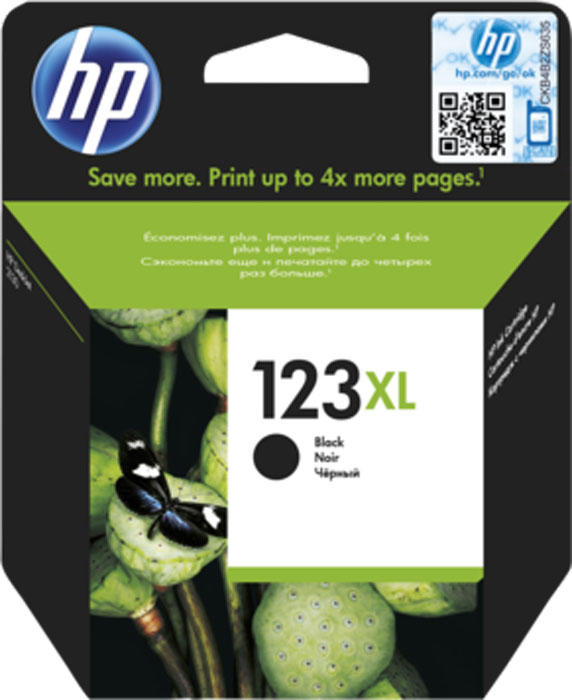 HP 123XL (F6V19AE), Black картридж для HP DeskJet 2130/2630/3639