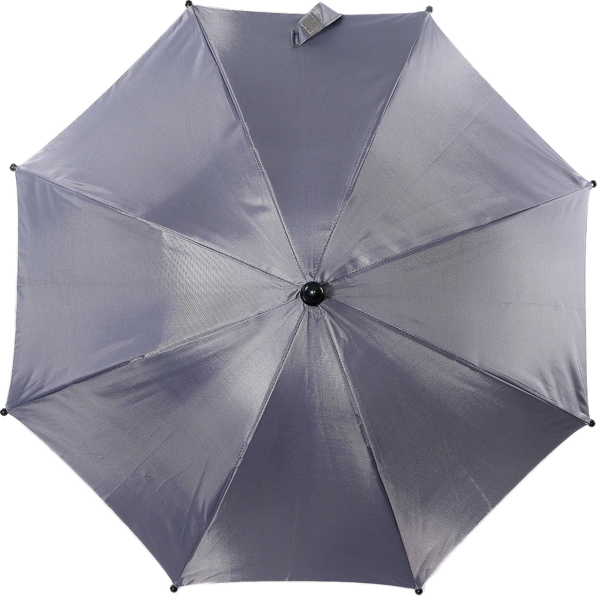 Зонт-трость для коляски Magic Rain, механика, цвет: серый металлик. 11919-2