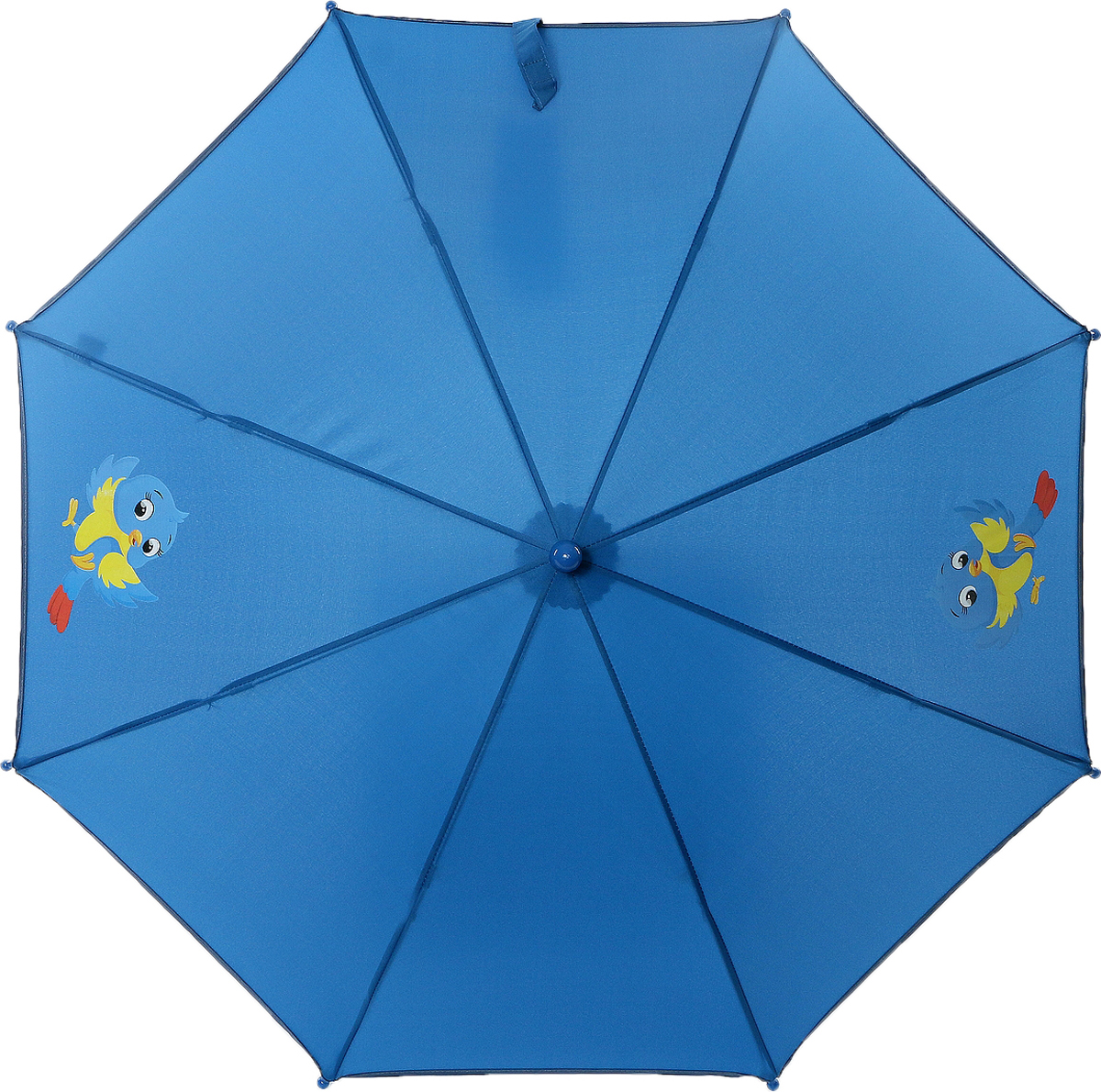 Зонт-трость детский ArtRain, механика, цвет: лазурный. 1552-06
