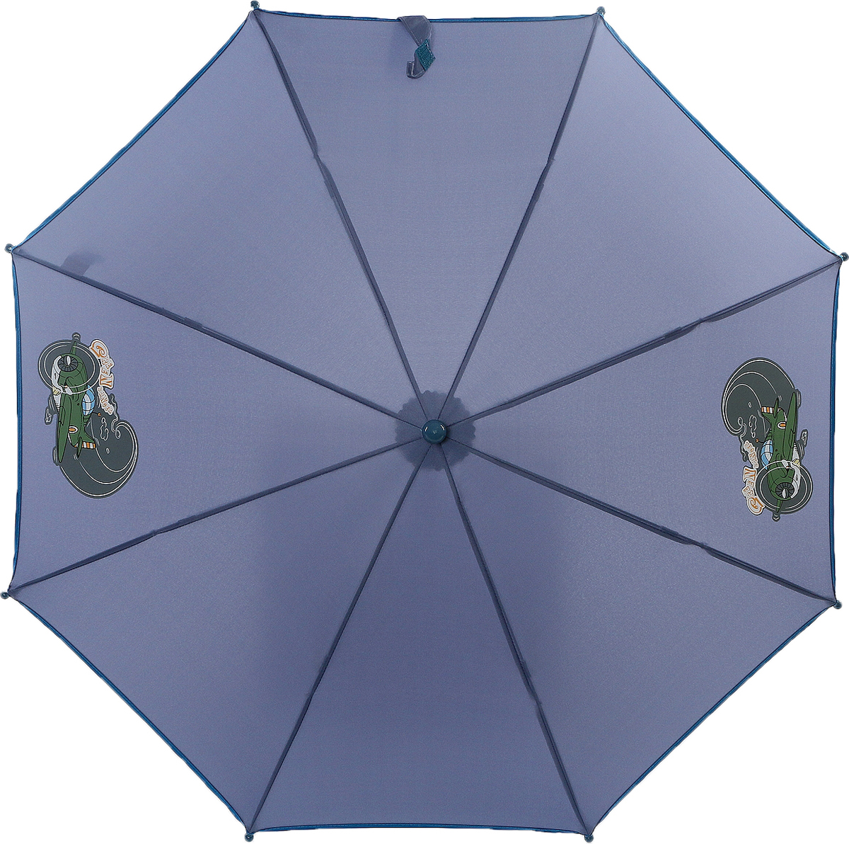 Зонт-трость детский ArtRain, механика, цвет: темно-синий. 1552-09