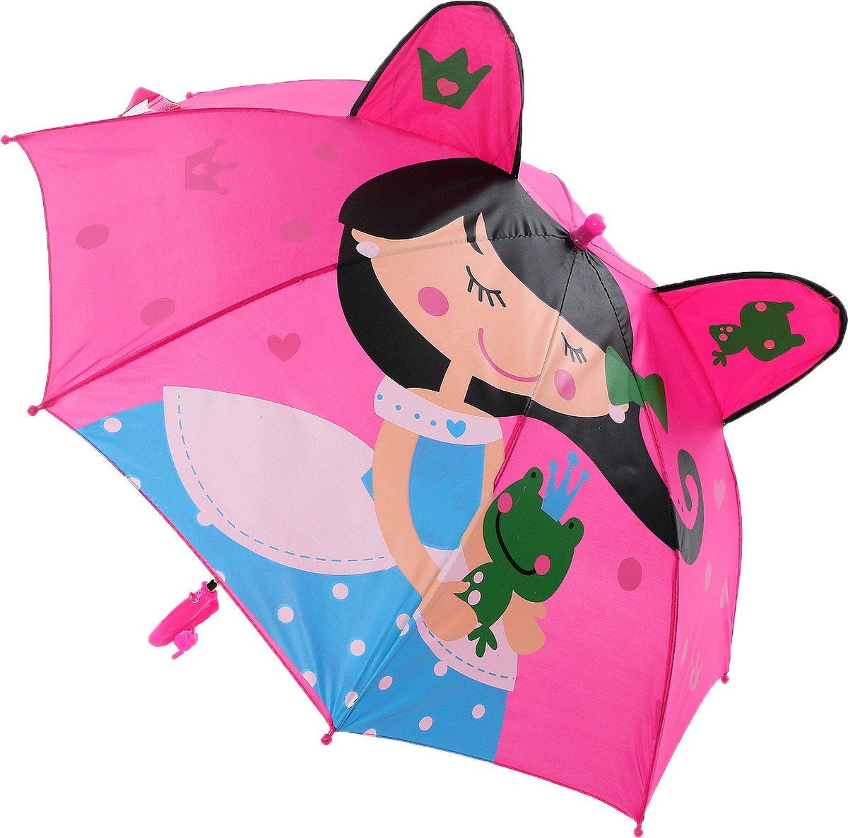 Зонт-трость детский ArtRain, автомат, цвет: розовый, голубой. 1653-03