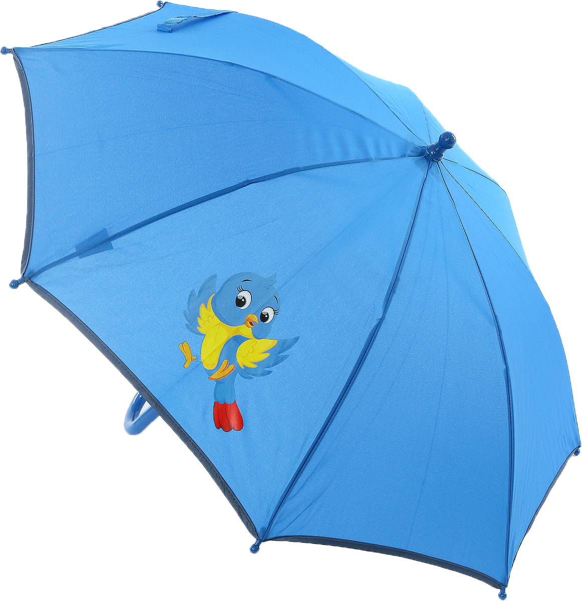 Зонт-трость детский ArtRain, автомат, цвет: лазурный. 1662-06