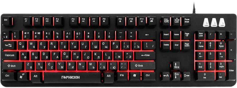 Гарнизон GK-300G, Black игровая клавиатура