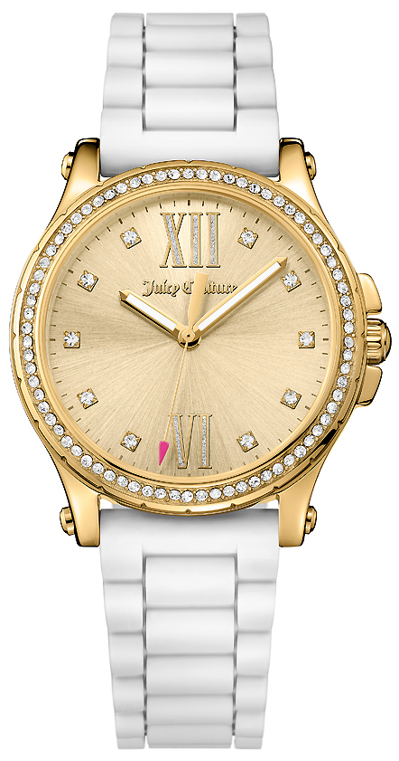 Часы наручные женские Juicy Couture, цвет: золотой, белый. 1901616
