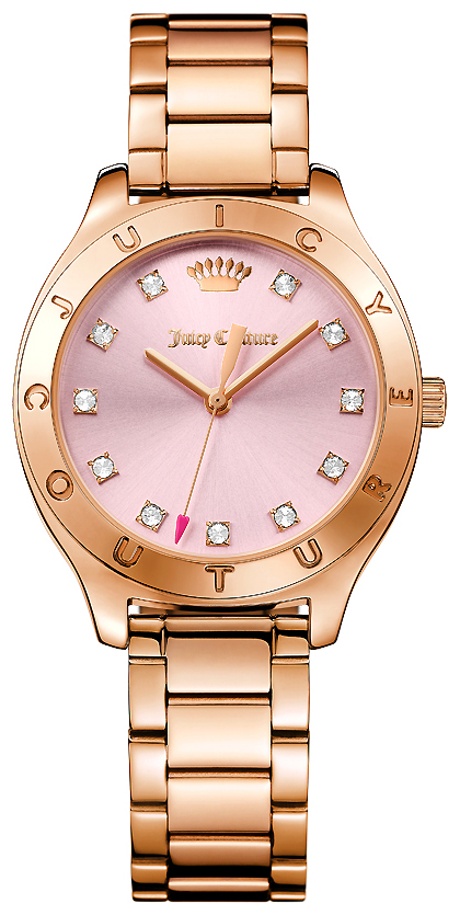 Часы наручные женские Juicy Couture, цвет: розовый, розовое золото. 1901622
