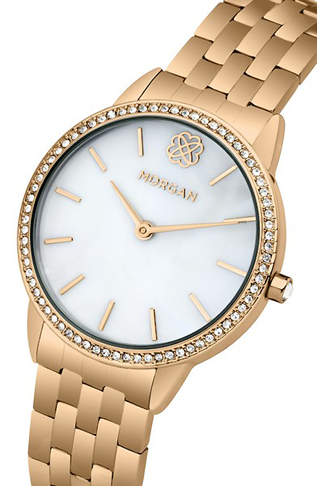 Часы наручные женские Morgan, цвет: розовое золото. M1260RGM