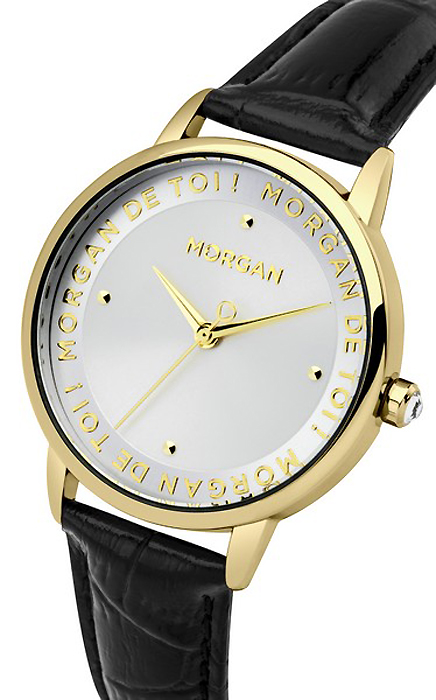 Часы наручные женские Morgan, цвет: белый, золотой, черный. M1279G