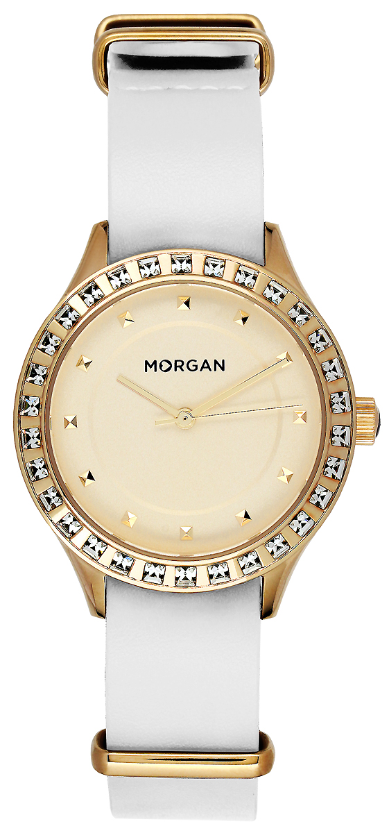 Часы наручные женские Morgan, цвет: золотой, белый. MG 001S/1EB