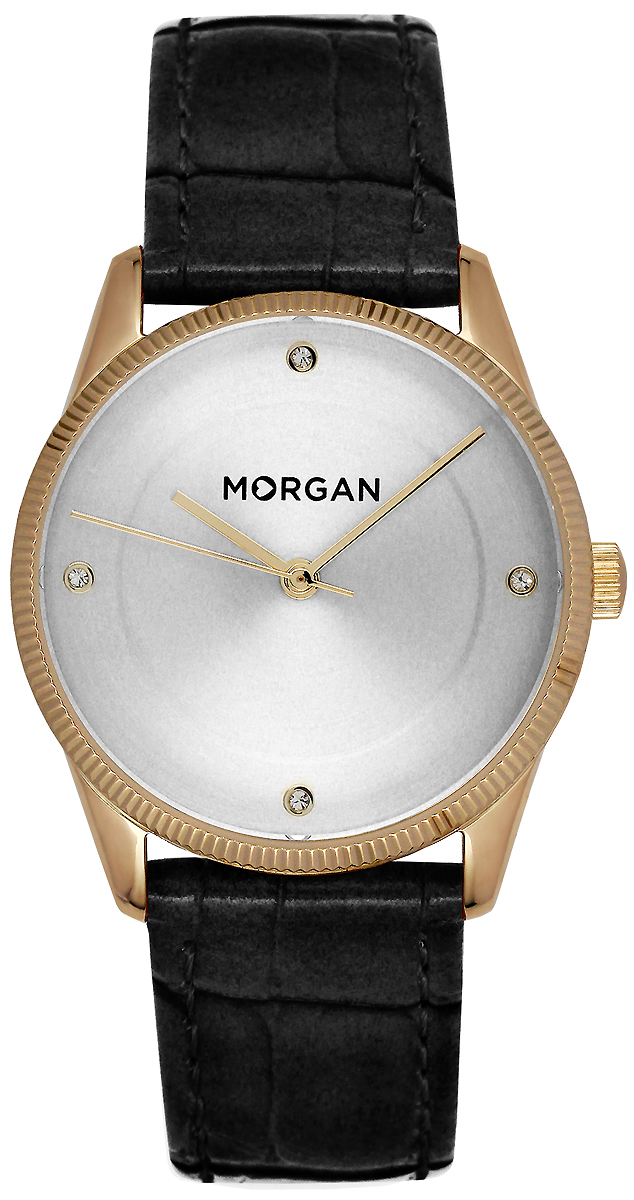 Часы наручные женские Morgan, цвет: серый металлик, черный, золотой. MG 005/1BA