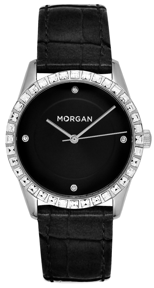 Часы наручные женские Morgan, цвет: черный, серый металлик. MG 005S/AA