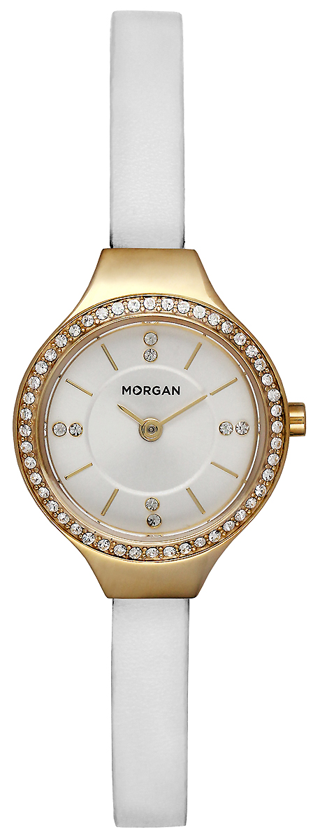 Часы наручные женские Morgan, цвет: белый, золотой. MG 007S/1BB