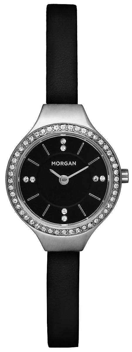 Часы наручные женские Morgan, цвет: черный, серый металлик. MG 007S/AA