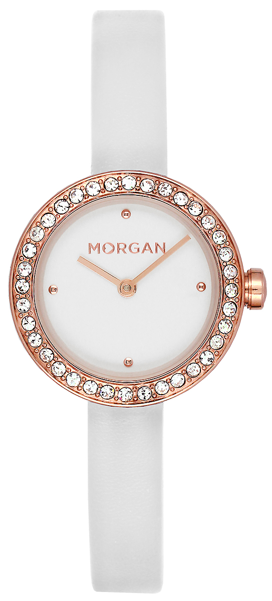Часы наручные женские Morgan, цвет: белый, розовое золото. MG 008S/2BB