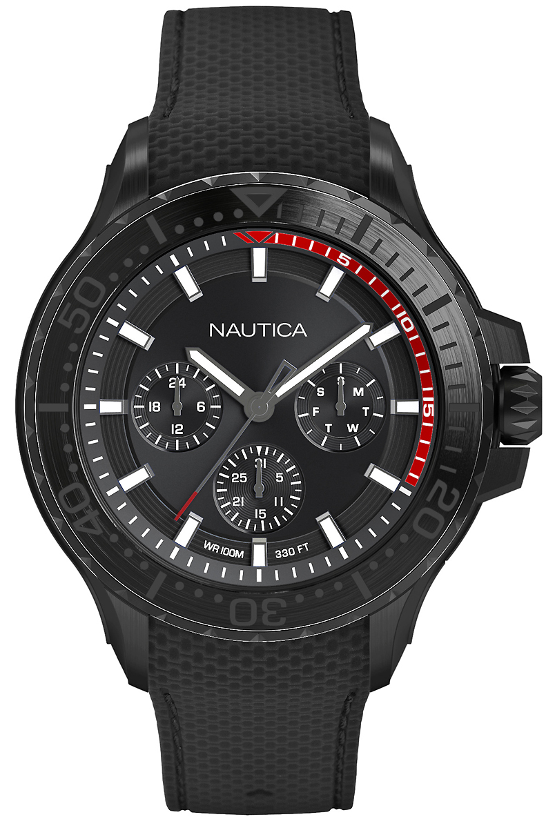 Часы наручные мужские Nautica, цвет: черный. NAPAUC004