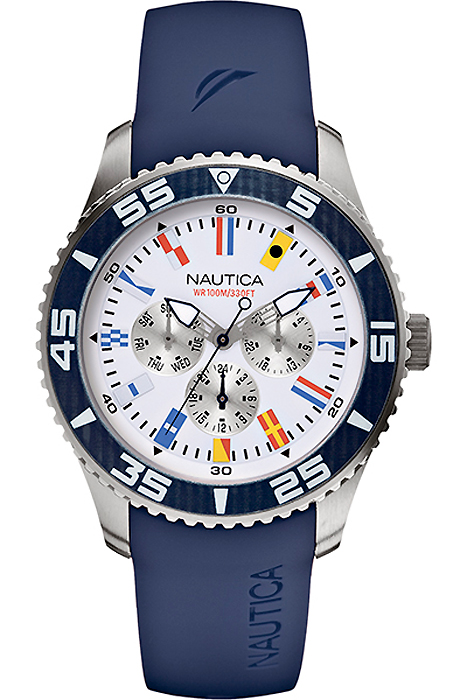 Часы наручные мужские Nautica, цвет: синий. A12627G