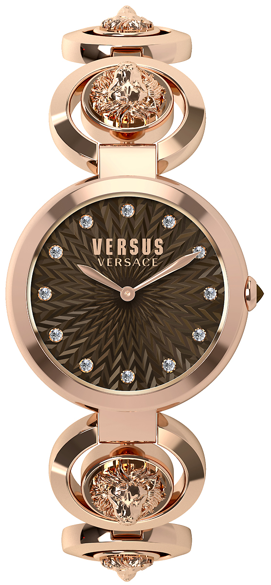 Часы наручные женские Versus, цвет: коричневый, золотистый. S7504 0017