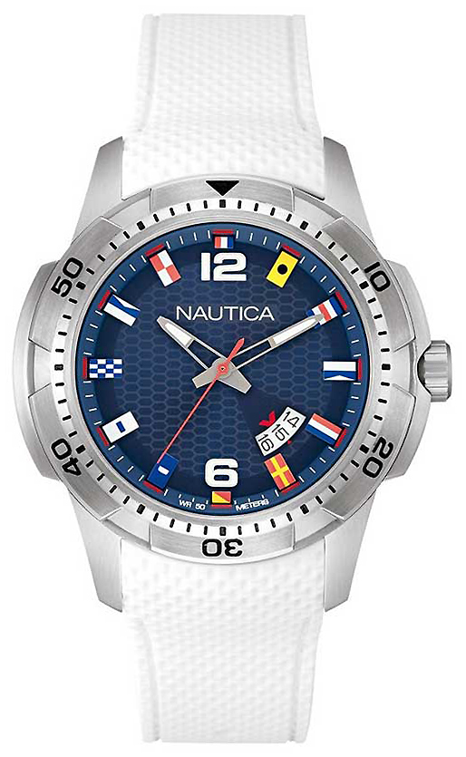 Часы наручные мужские Nautica, цвет: белый. NAI13514G