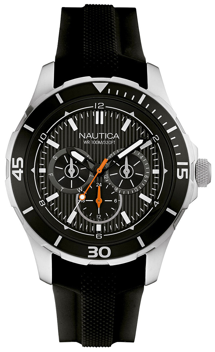 Часы наручные мужские Nautica, цвет: черный. NAI13523G