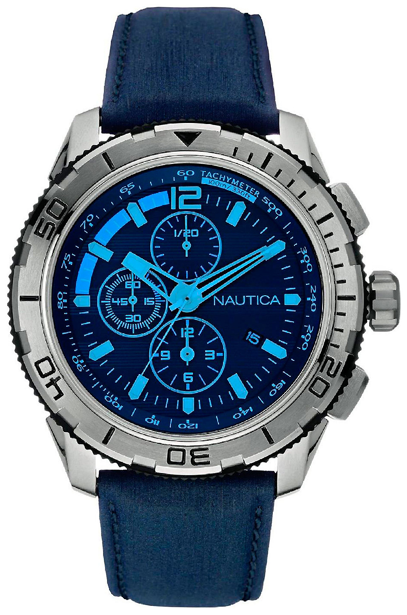 Часы наручные мужские Nautica, цвет: синий. NAI19518G