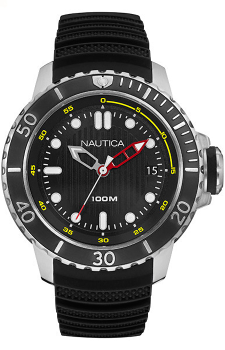 Часы наручные мужские Nautica, цвет: черный. NAD18519G