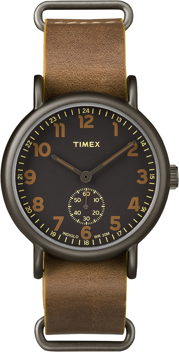 Часы наручные мужские Timex, цвет: черный, коричневый. TW2P86800
