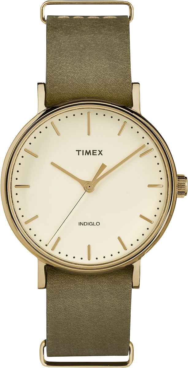 Часы наручные женские Timex, цвет: белый, хаки. TW2P98500