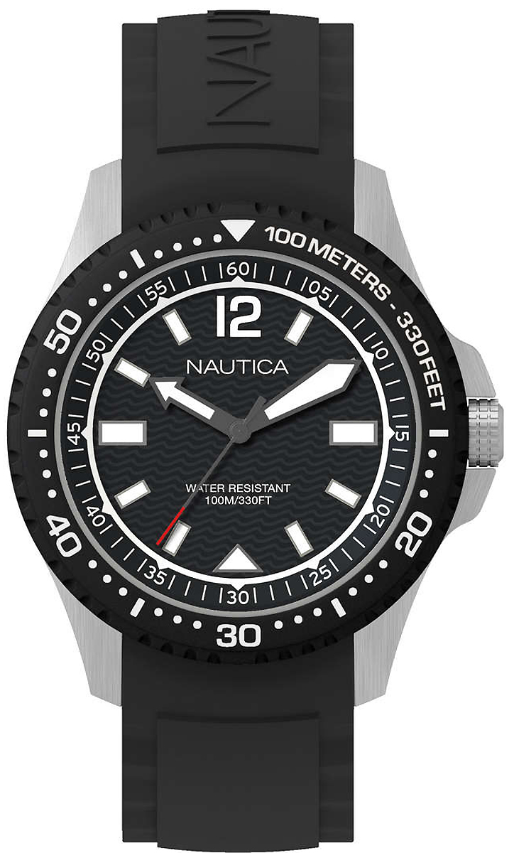 Часы наручные мужские Nautica, цвет: черный. NAPMAU001