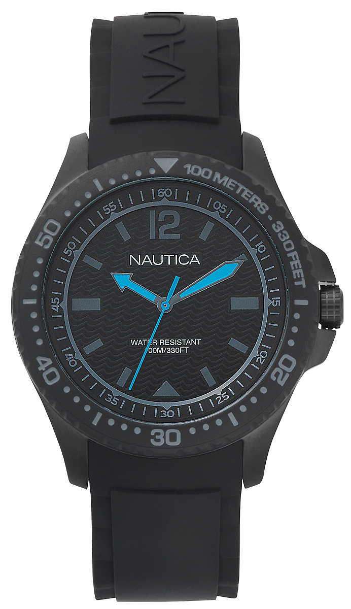 Часы наручные мужские Nautica, цвет: черный. NAPMAU007