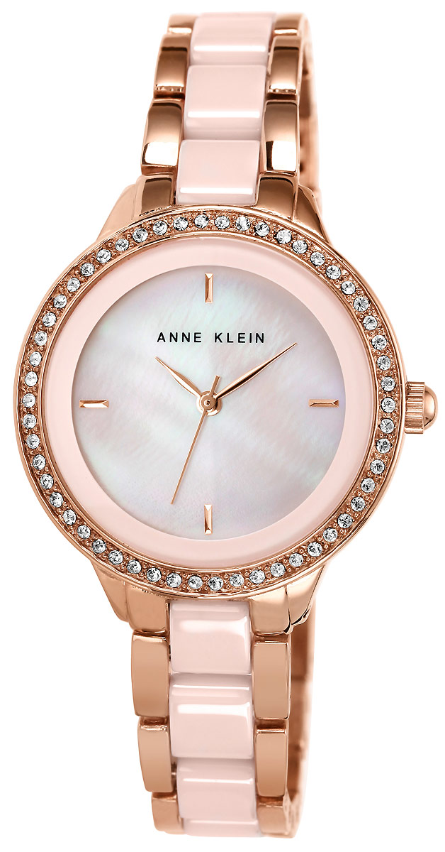 Часы наручные женские Anne Klein, цвет: светло-розовый, розовое золото. 1418 RGLP