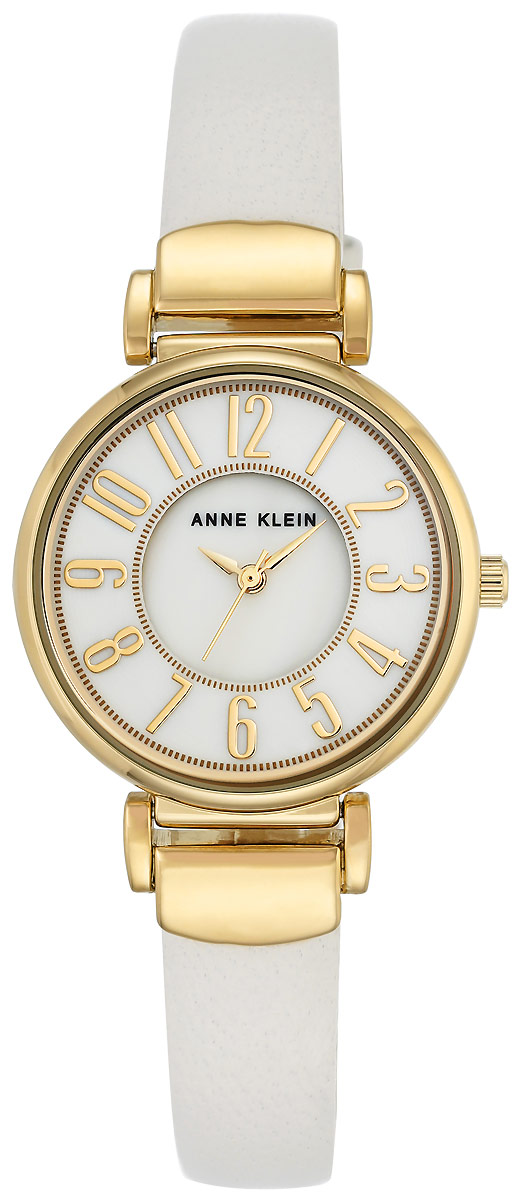Часы наручные женские Anne Klein, цвет: белый, золотой. 2156 MPWT