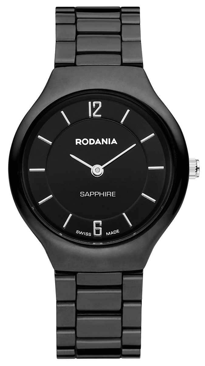 Часы наручные женские Rodania, цвет: черный. 2512146