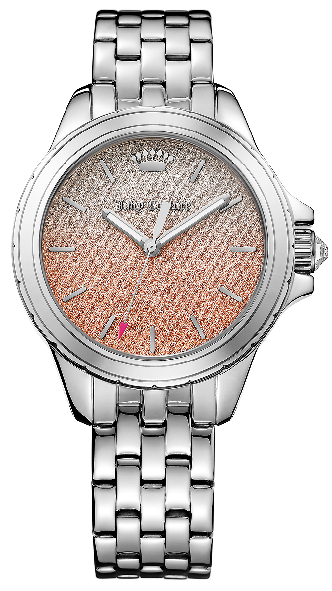 Часы наручные женские Juicy Couture, цвет: серебряный, розовый. 1901592