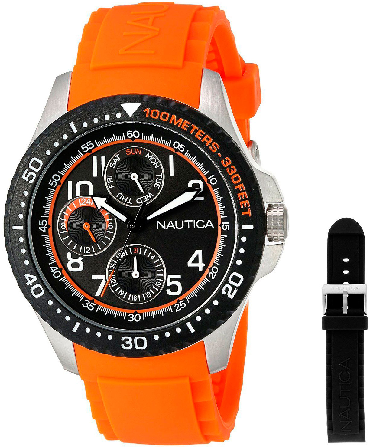Часы наручные мужские Nautica, цвет: оранжевый. NAD14534G
