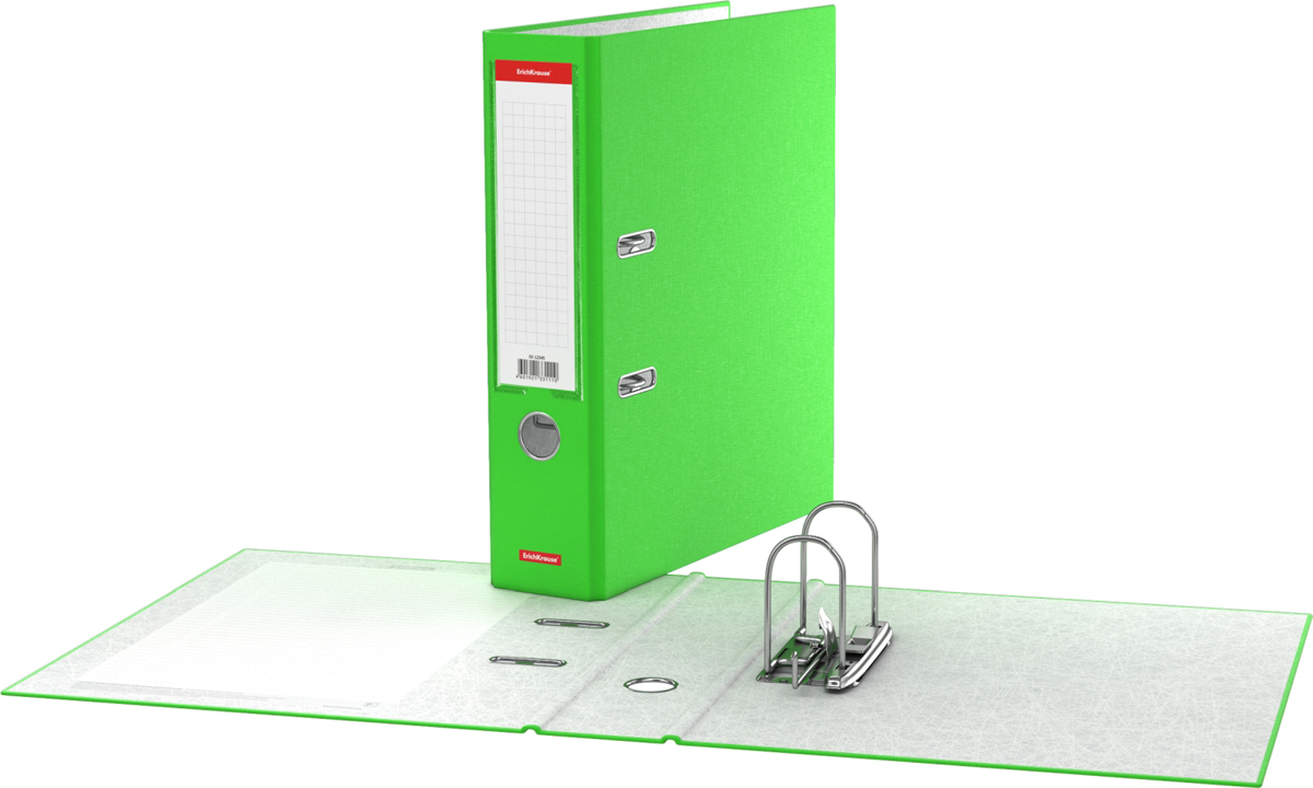 Erich Krause Папка-регистратор с арочным механизмом Neon 70 мм формат А4 цвет зеленый