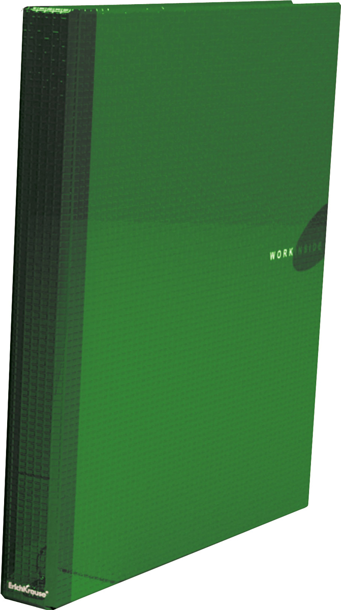 Erich Krause Папка-регистратор на 4 кольцах Work Inside формат А4 цвет зеленый