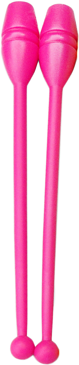 Булава гимнастическая, цвет: розовый, 35 см, 2 шт
