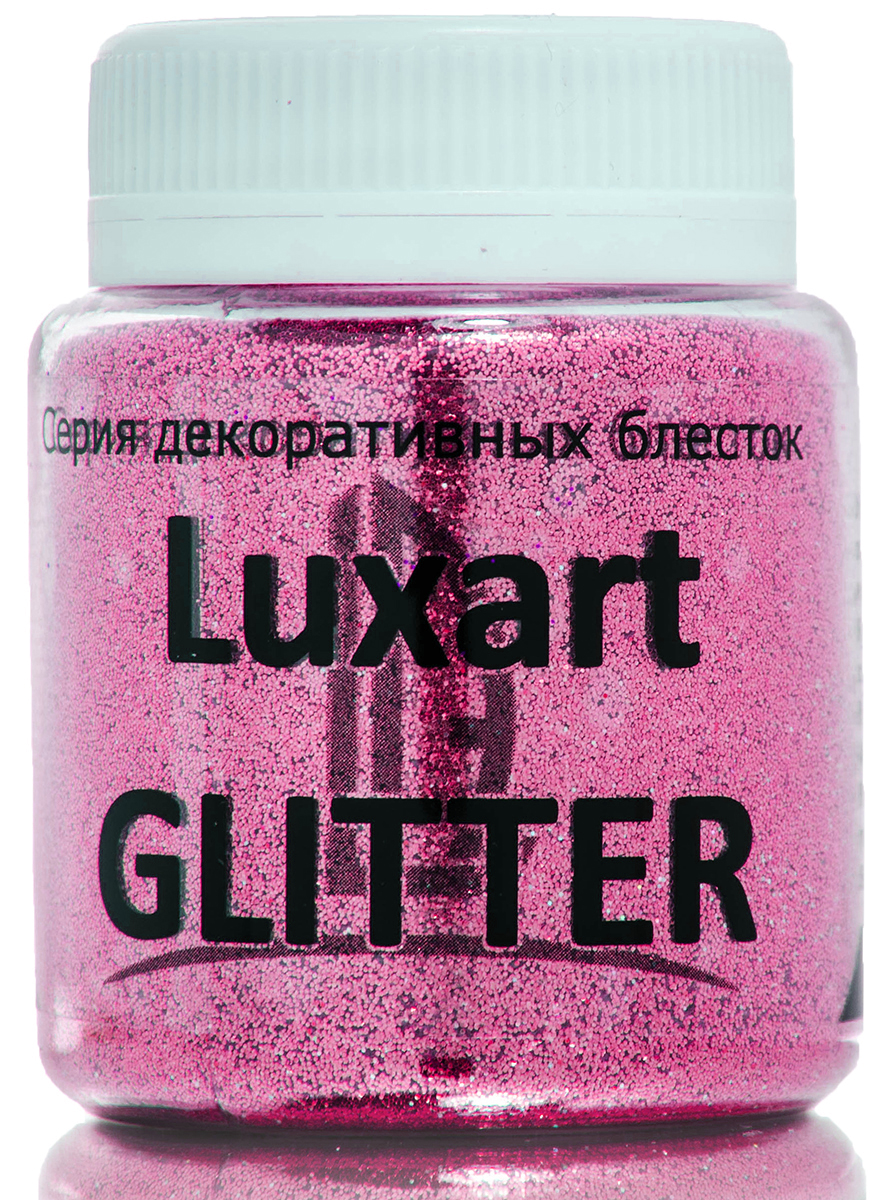 Luxart Блестки декоративные LuxGlitter цвет розовый 80 мл