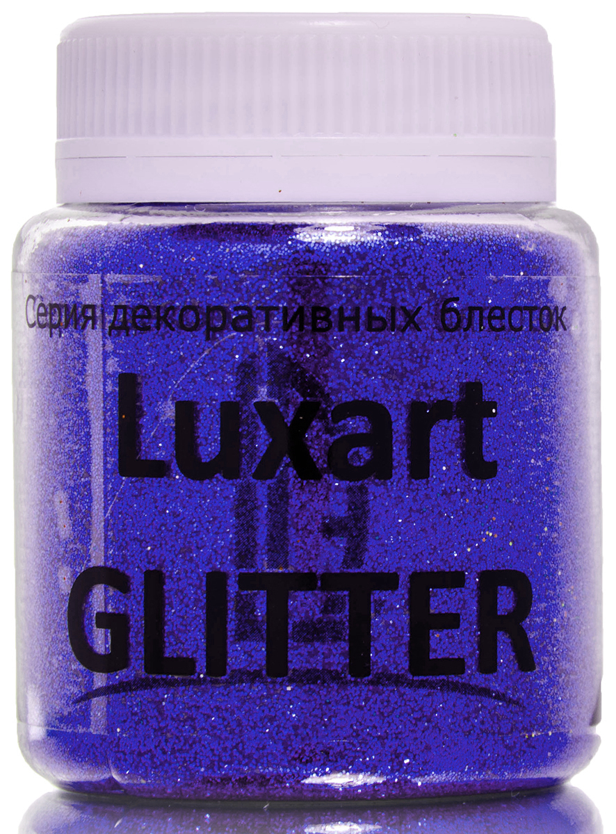 Luxart Блестки декоративные LuxGlitter цвет синий 80 мл