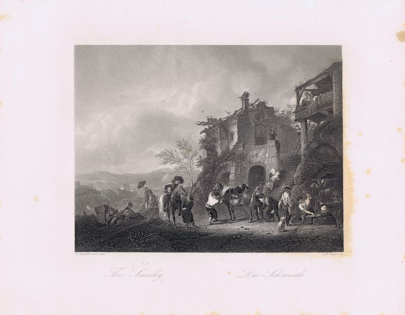 Кузница. Офорт. Германия, Дрезден и Лейпциг, 1850-е