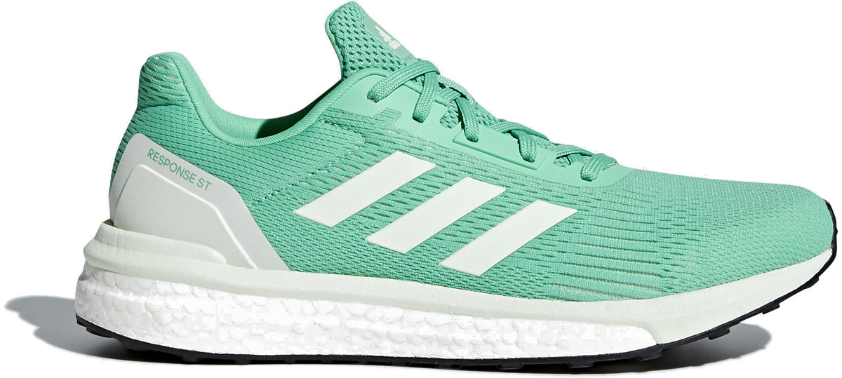 Кроссовки для бега женские Adidas Response St W, цвет: зеленый, белый. CP9397. Размер 7,5 (40)